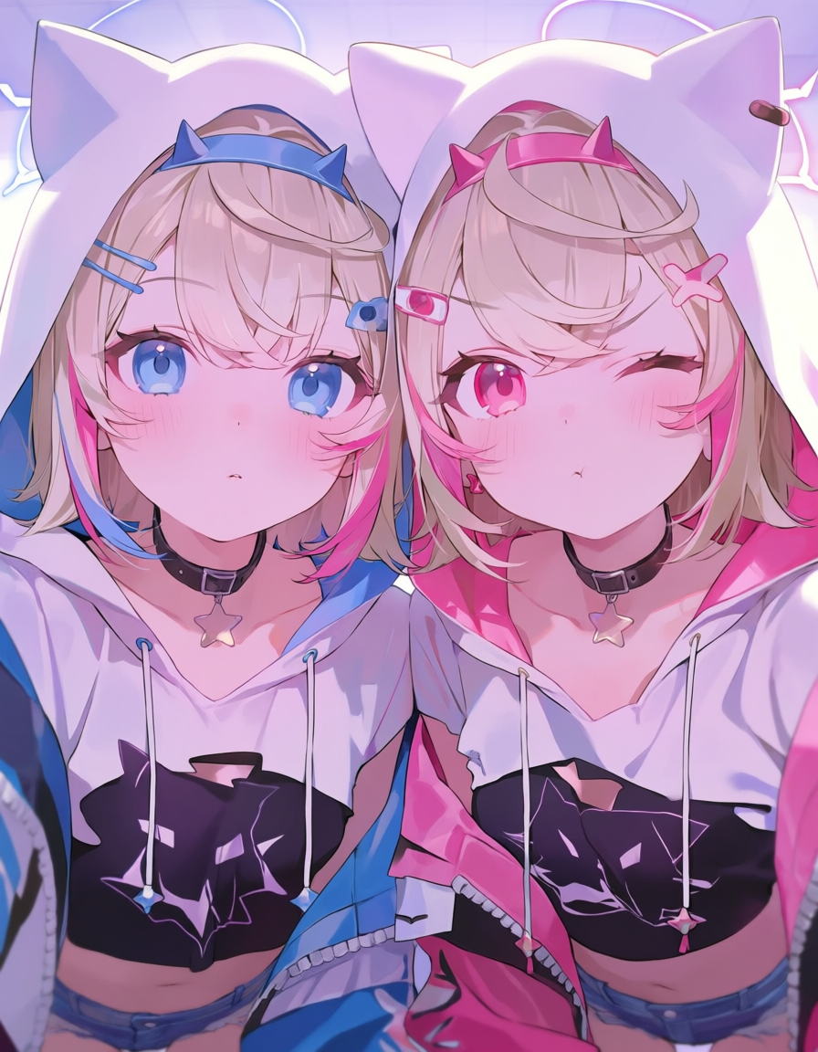 💙Fuwawa and Mococo 🩷